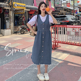 【现货】2024春夏季两件套牛仔连衣裙131-5932套装P145K198，女装连衣裙，浙宝131