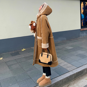 现货 数据好！长款！羊羔毛外套131-5913P205K298,女装毛呢外套,象礼