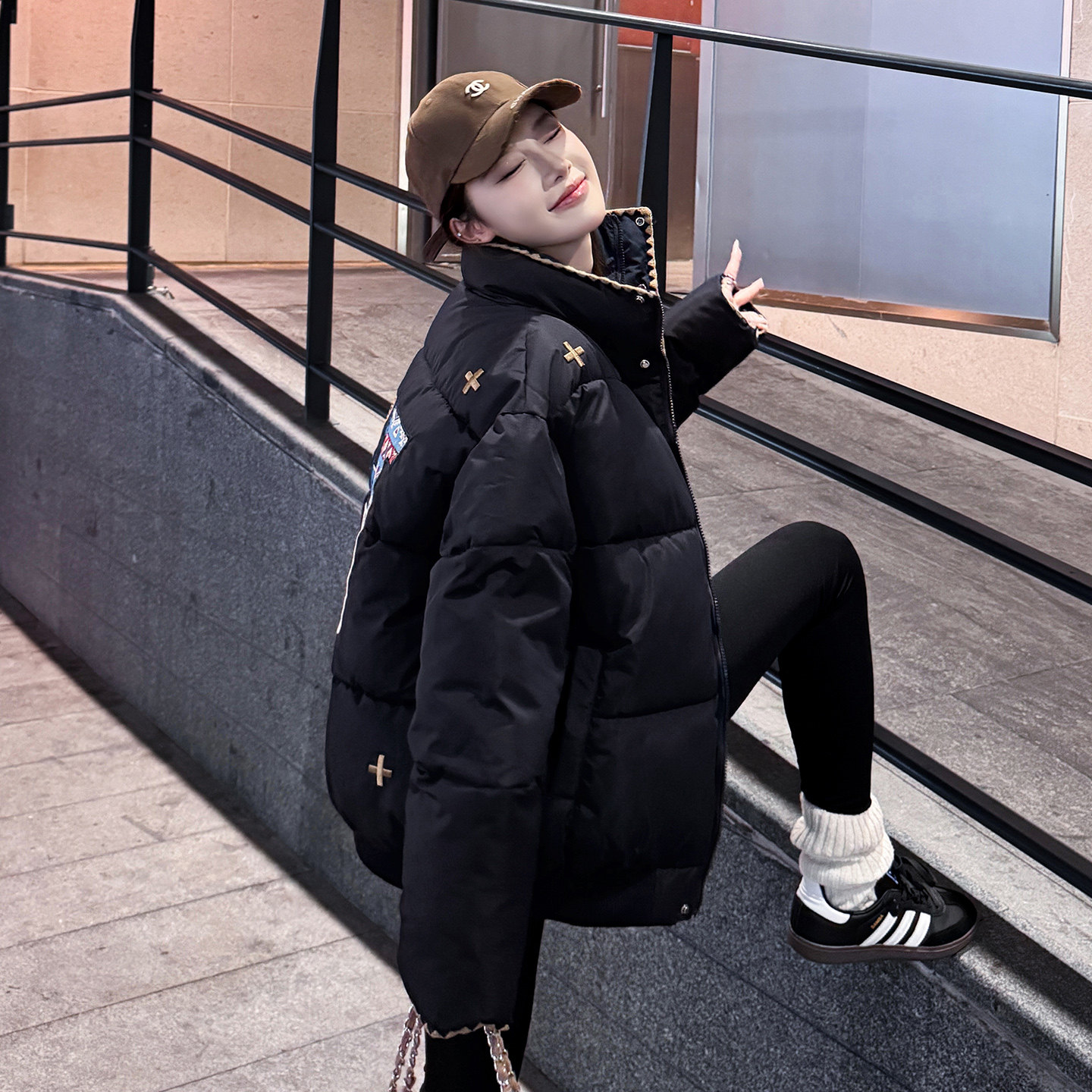 刺绣民族风棉服女冬季2025新款宽松短款面包服加厚棉衣保暖外套潮