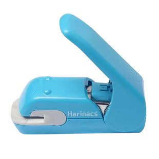 日本KOKUYO国誉无针订书机harinacs压纹无钉订书器学生办公创意安全省力型便携手握式无痕空气订书机