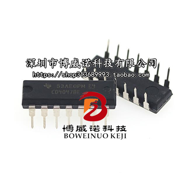 CD4047BE 进口 TI德洲 DIP-14 全新原装