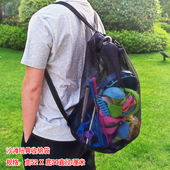 沙滩玩具收纳袋儿童戏水海边挖沙铲子套装 赶海工具游泳沙滩包网袋