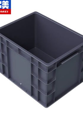奕多美EU箱汽配周转箱塑料收纳零件盒加厚物流箱灰色400*300*280m