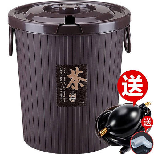 梦庭茶渣桶滤茶桶茶水桶茶盘排水桶茶具废水桶茶叶垃圾桶茶漏管A5