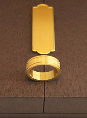 钛钢不褪色5201314情侣戒指