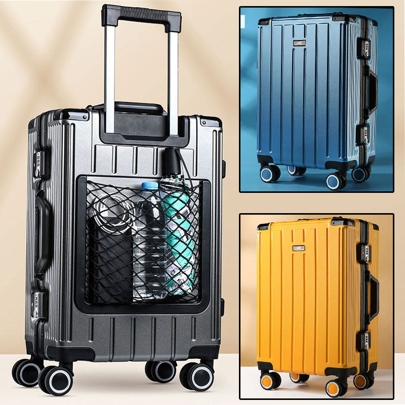 行李箱网红ins潮女万向轮24寸皮箱拉杆箱男铝框旅行箱包密码箱子