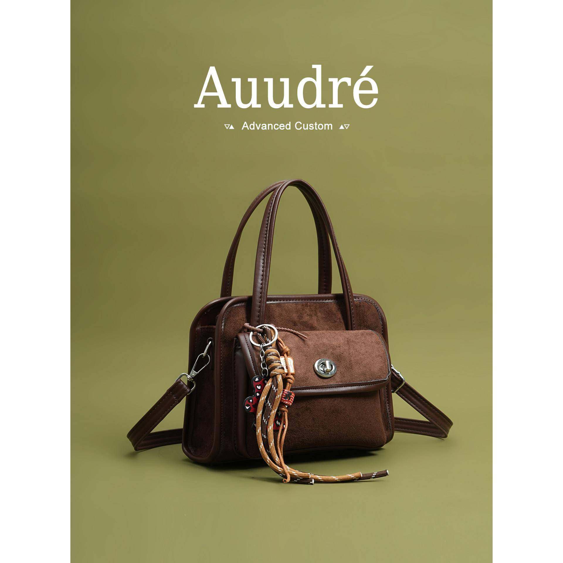 天锚国际高级质感覆古手提包包女式2026新款秋冬百搭上班通勤斜挎,箱包皮具/热销女包/男包,小方包,淘宝优惠券,粉丝福利购,淘宝优惠卷