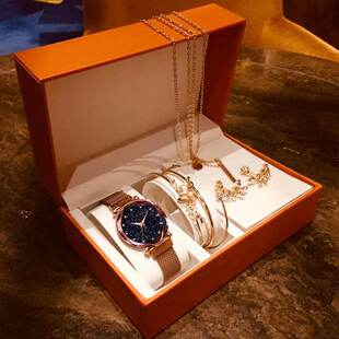 Watch Set Women Luxury Bracelet necklace gift for girlfriend