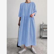 2022 Women's Summer Plus Size Print Ladies Casual 连衣裙