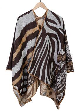 Street Fashion Irregular Striped Shawl