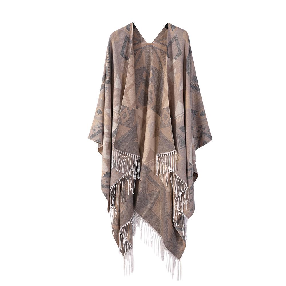 New Bohemian ethnic shawl fashion thickened imitation dual