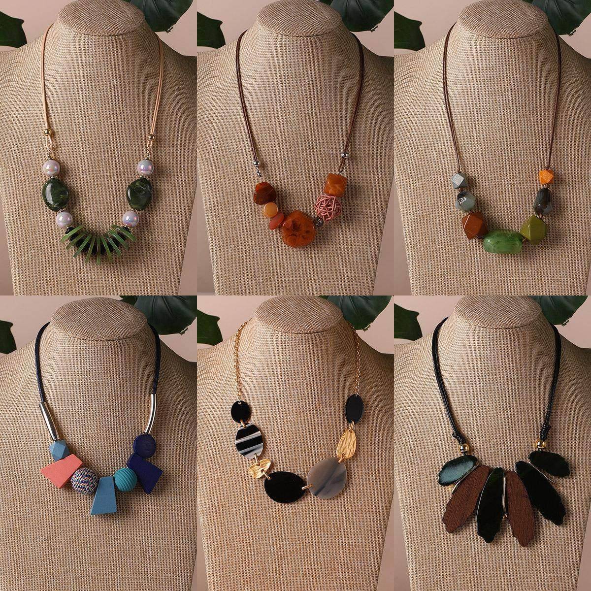 项链2024新款爆款锁骨链短款可拉伸亚克力毛衣链女necklace women