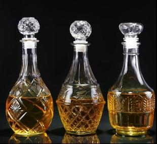 1只包邮高档玻璃红酒瓶 密封空酒瓶红葡萄酒瓶洋酒瓶药酒瓶1斤2斤