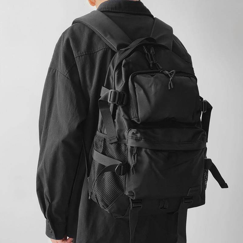 双肩包男士大容量潮流背包休闲高初中大学生电脑书包工装防水韩版
