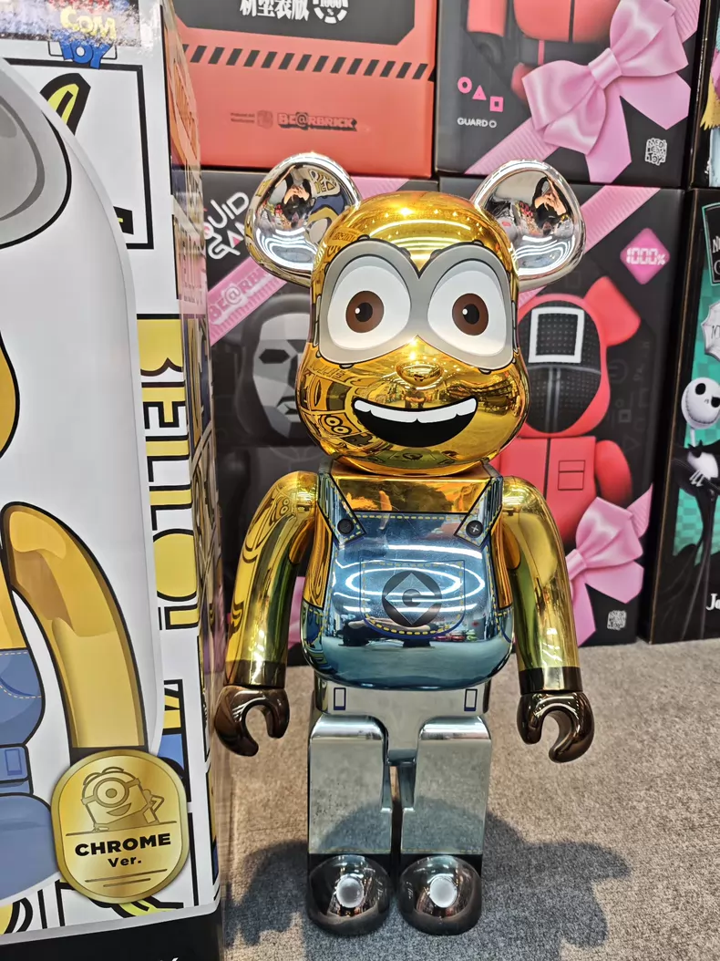 Medicom BE@RBRICK Dave Chrome Ver. 1000% Minions Bearbrick 70cm 3