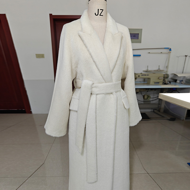 苏丽镇店秘鲁进口A级奢品羊驼绒皮草级长款大衣超保暖毛呢外套女