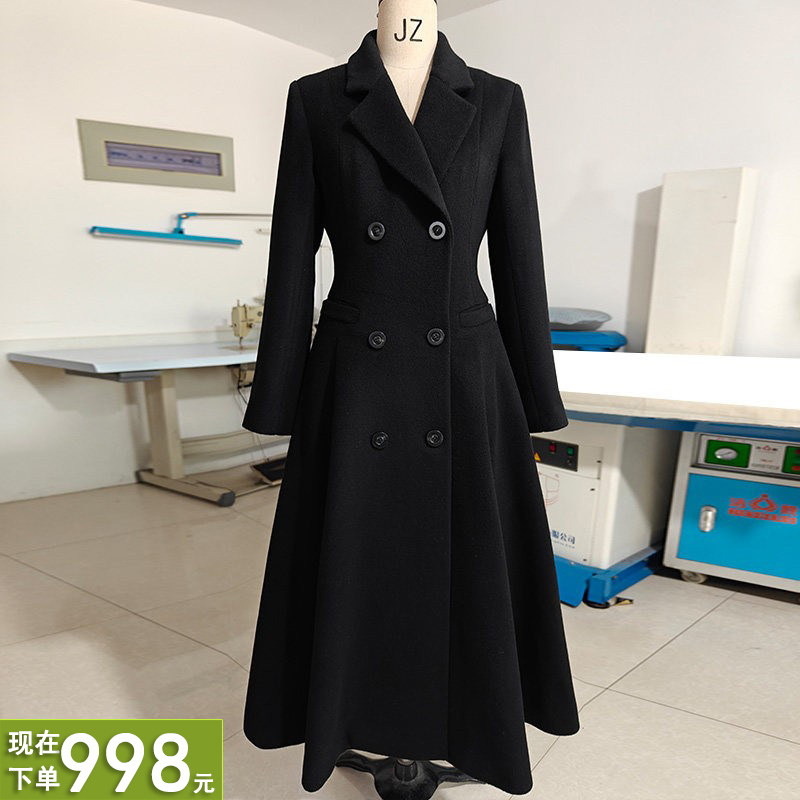 加厚伞摆羊绒羊毛大衣收腰带里衬保暖长款黑白驼高端外套冬新款女,女装/女士精品,毛呢外套,淘宝优惠券,粉丝福利购,淘宝优惠卷