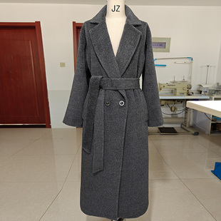 骆马绒加厚高端带里衬白色黑色长款大衣超保暖羊毛外套女