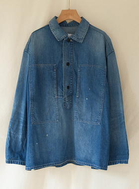 inLESS丨VERITECOEUR VC-2816 PULLOVER 纯棉牛仔套衫