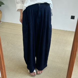inLESS丨Toast Cotton Twill Wide Leg 英国纯棉长裤休闲裤女