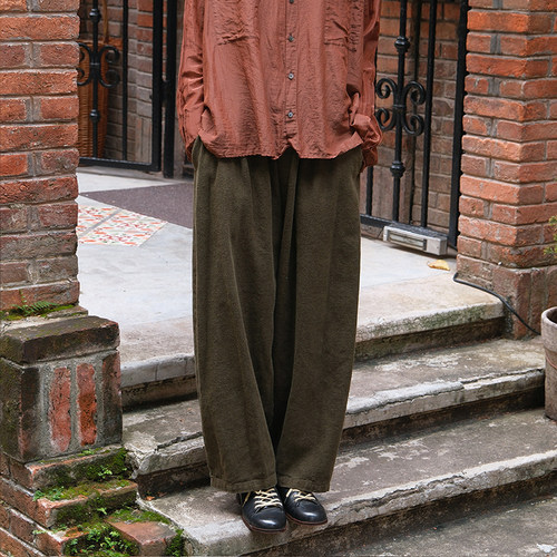 inLESS | PAS DE CALAIS 13-60-8744 棉麻长裤休闲裤