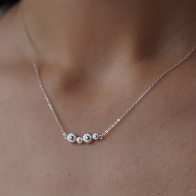 inLESS丨soft mountains rainforest 银色项链女锁骨链