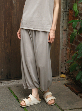 inLESS丨EVAM EVA cotton sarrouel pants 纯棉灯笼裤休闲裙裤女