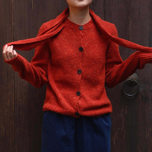 inLESS丨Toast Donegal Merino 美利奴羊毛围巾针织开衫女