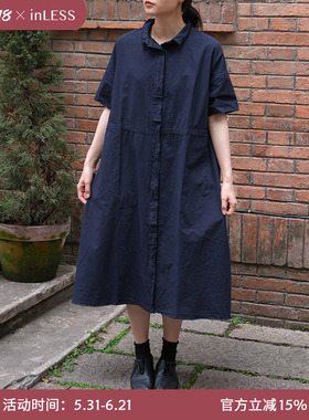 inLESS | HANNOH WESSEL 意大利 S25148-11短袖衬衫连衣裙女长裙