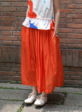 inLESS丨Manuelle Guibal 6814 - Jupe 松紧腰真丝半身裙女