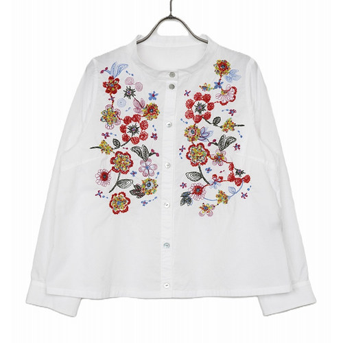 inLESS丨M.&KYOKO Woven Shirts 棉质刺绣衬衫上衣女