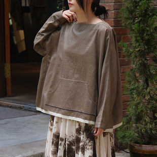 no.12 ari pocket SALE 衬衫 neck AODRESS boat stitch