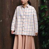 SALE SHIRT Toogood THE DRAUGHTSMAN 制图师衬衫 格纹上衣女