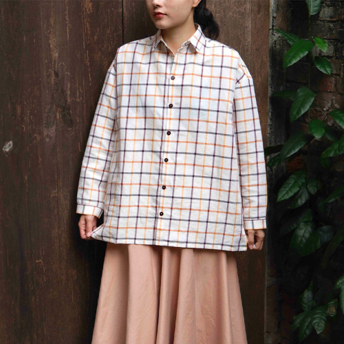 【SALE】Toogood THE DRAUGHTSMAN SHIRT 制图师衬衫格纹上衣女