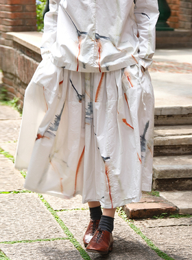 inLESS丨Manuelle Guibal 6938 SKIRT WAC 纯棉印花半身裙女