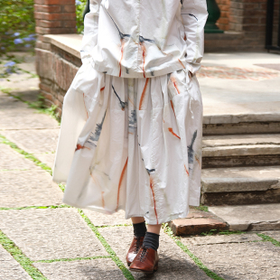 inLESS丨Manuelle Guibal 6938 SKIRT WAC 纯棉印花半身裙女
