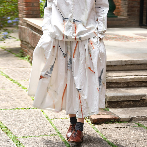 inLESS丨Manuelle Guibal 6938 SKIRT WAC 纯棉印花半身裙女