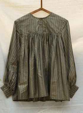 inLESS丨MAKU finely gathered flared top 真丝褶裥上衣