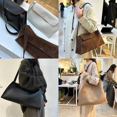inLESS丨Studio Nicholson 麂皮包大容量单肩包女托特包