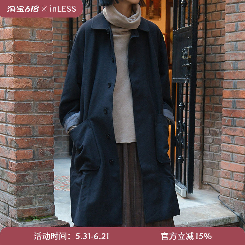 inLESS丨AVIVA JIFEI XUE Mac Coat 羊毛棉长外套风衣
