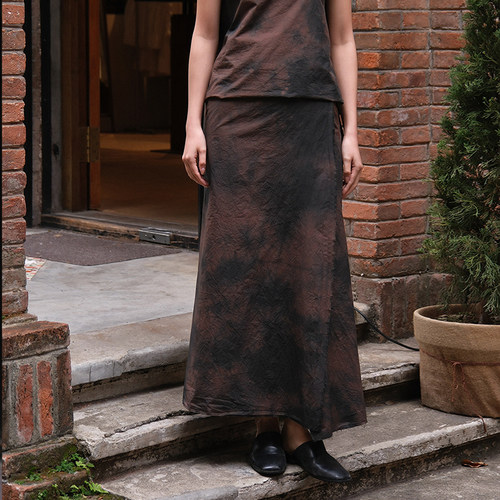 【SALE】Gabriela coll garments POPLIN WRAP SKIRT 纯棉半裙