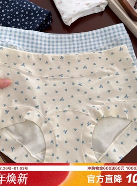 舒适区 A类棉小平角包臀内裤女透气亲肤不闷热10A抑菌纯棉加长裆