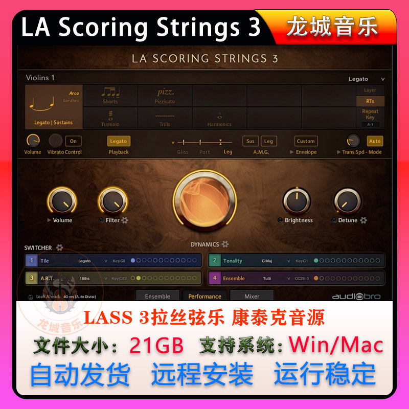 LASS3拉丝弦乐音源康泰克