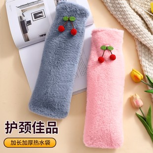 注水热水袋防爆加长灌水大号暖水袋暖脚暖被窝神器女生毛绒暖手