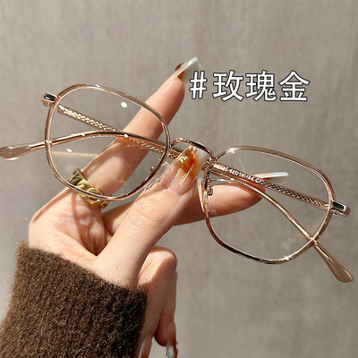 ZSCC韩系复古圆框眼镜近视女