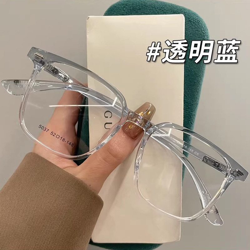 超轻TR90方形眼镜韩版潮专业近视可配有度数男女同款平光眼睛框架