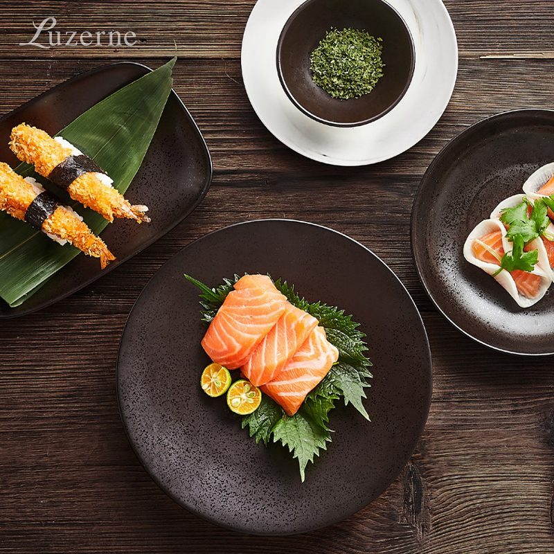 luzerne陆升平盘新骨瓷日式纯色