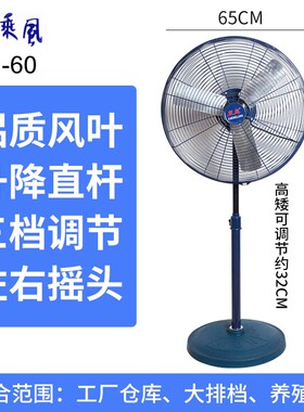 乘风工业电风扇大功率牛角扇强力