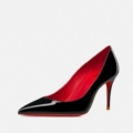 Black 8.5cm Red Lining