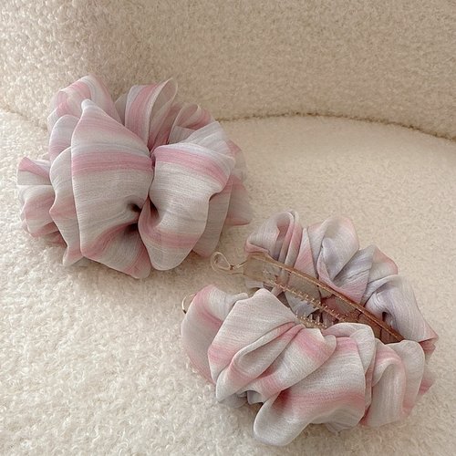 渐变晕染网纱马尾夹后脑勺香蕉夹